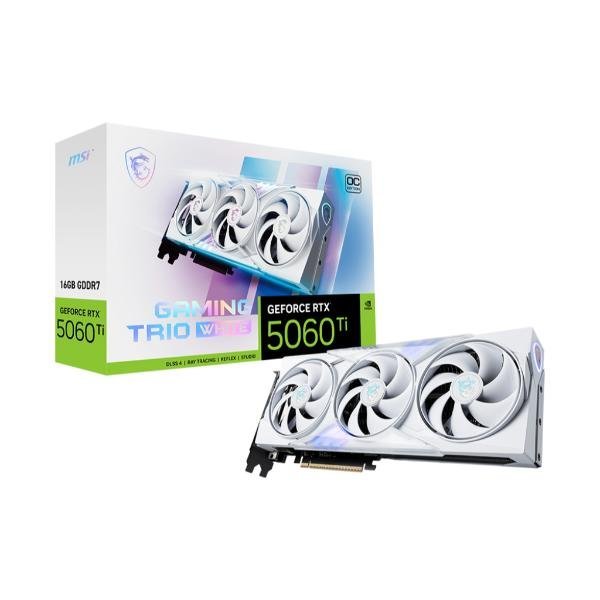MSI RTX 5060 Ti 16G Gaming Trio OC White GDDR7 Graphic Card