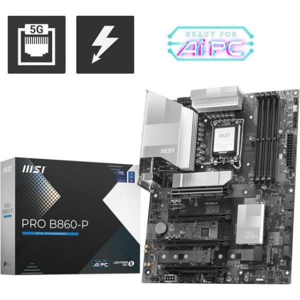 MSI PRO B860-P WIFI Intel Core Ultra LGA 1851 DDR5 ATX Motherboard