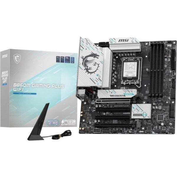 MSI B860M Gaming Plus WiFi LGA 1851 DDR5 mATX Gaming Motherboard
