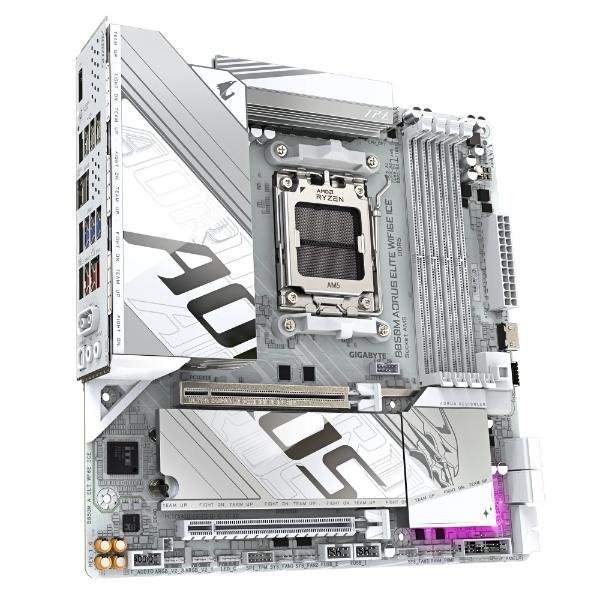 Gigabyte B850M AORUS ELITE WIFI6E ICE AM5 M-ATX AMD Motherboard