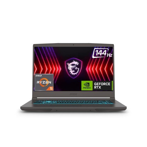 MSI Thin A15, Ryzen 7 7735HS, 40CM FHD 144Hz Gaming Laptop (16GB/1 TB NVMe SSD/Windows 11 Home/NVIDIA GeForce RTX 4050, GDDR6 6GB/Cosmos Gray/1.86Kg), B7VE-065IN