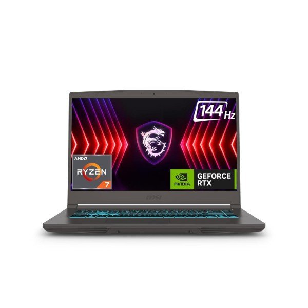 MSI THIN A15 B7UC-481IN RYZEN 7 7735HS/DDR5 8GB*2/1TB NVME PCIE SSD GEN4X4 /RTX 3050 4GB, GDDR6 4GB/WINDOWS11 HOME/2 YEAR WARRANTY TERM