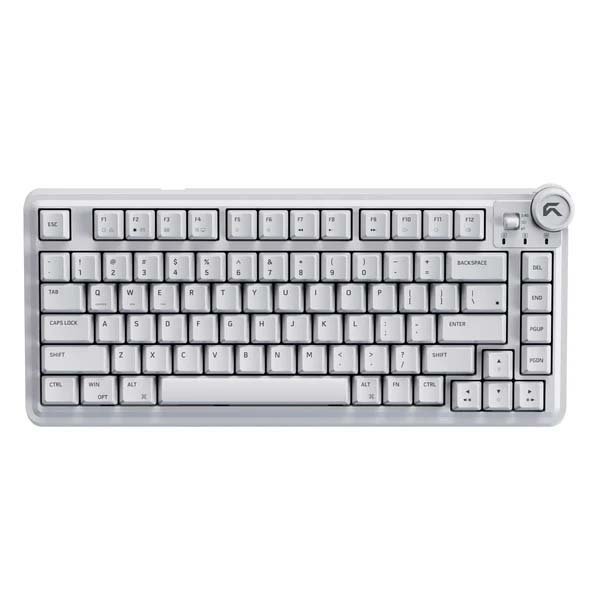 Cybeart Nighthawk 75 – TKL Wireless RGB Mechanical Keyboard (White)