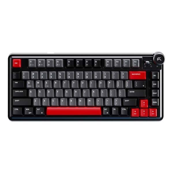 Cybeart | Nighthawk 75 – TKL Wireless RGB Mechanical Keyboard  (Signature Edition – Black/Red/Gray)
