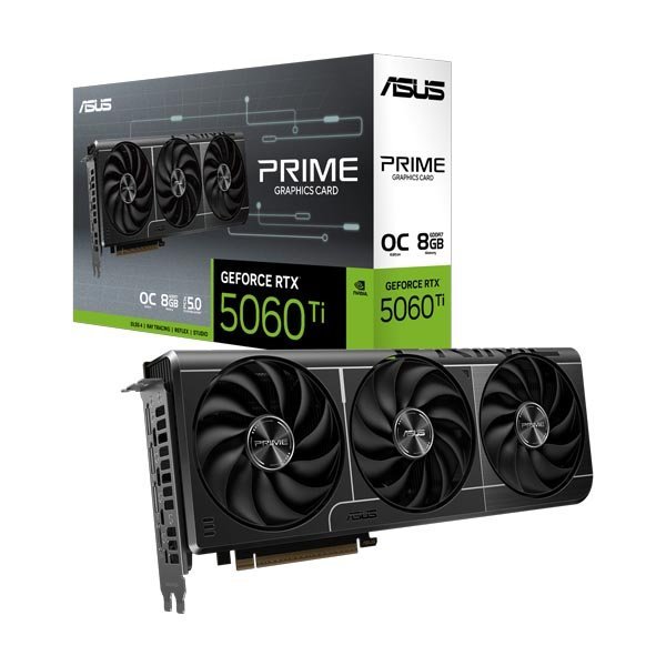 ASUS PRIME GeForce RTX 5060 Ti 8GB GDDR7 OC Edition Graphics Card