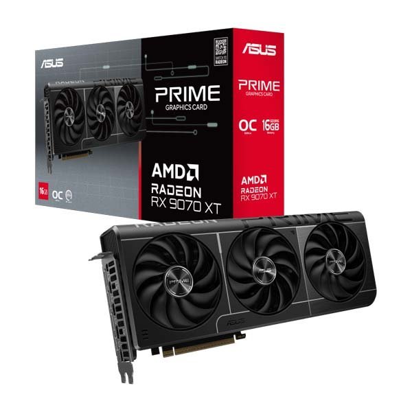 ASUS Prime AMD Radeon RX 9070 XT OC Edition 16GB GDDR6 Graphics Card