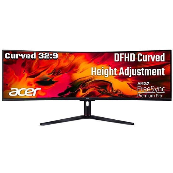 Acer EI491CR S 49 Inch LED 1800R Curved DFHD 3840 X 1080 Pixels VA Monitor