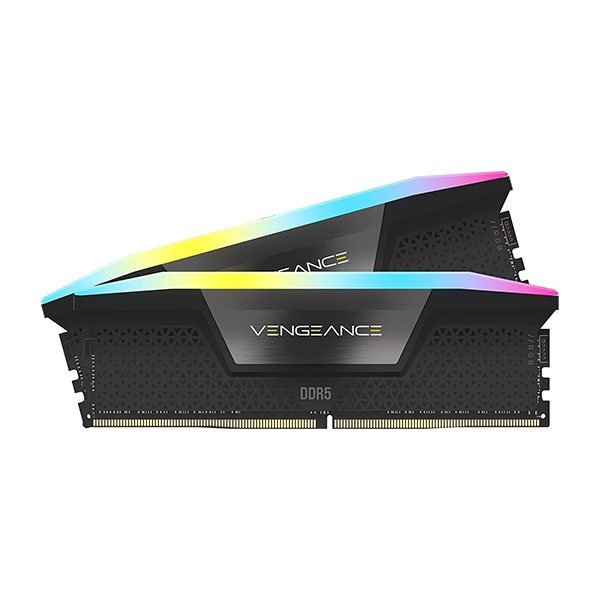 Corsair VENGEANCE RGB 32GB (2x16GB) DDR5 DRAM 6000MHz CL36 RAM Kit (Black)