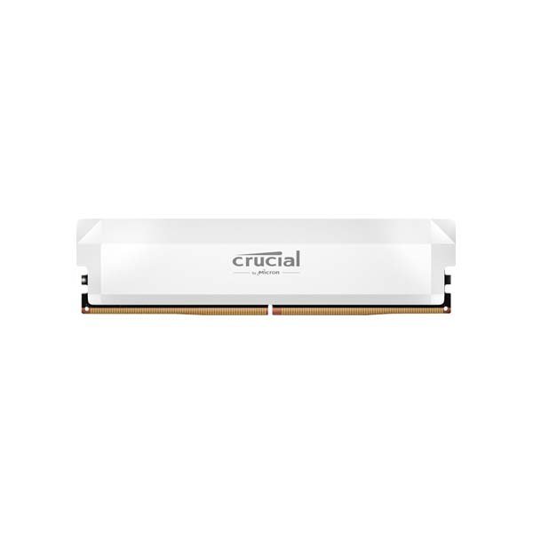 Crucial 16GB Pro Overclocking DDR5 6400 MHz UDIMM Memory Module (White)