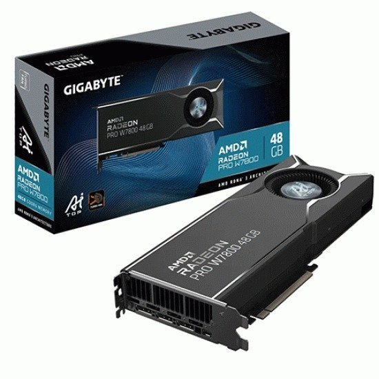 Gigabyte Radeon PRO W7800 AI TOP 48G Graphic Card (W7800 AI TOP 48G)