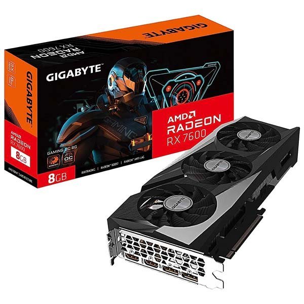 Gigabyte Radeon RX 7600 Gaming OC 8GB Graphics Card