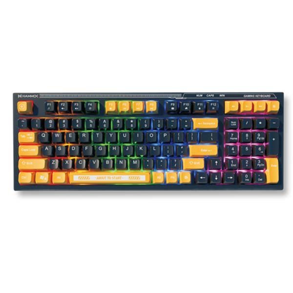 Hammok SPARTAN Wired Gaming Keyboard (Black with Yellow)
