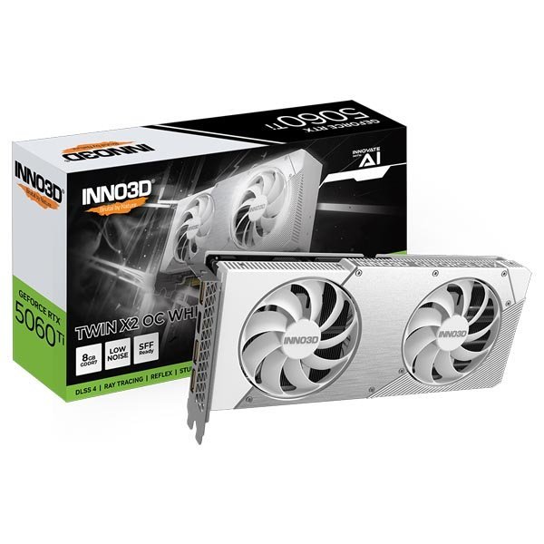 INNO3D GeForce RTX 5060 Ti 8GB TWIN X2 OC WHITE Graphics Card