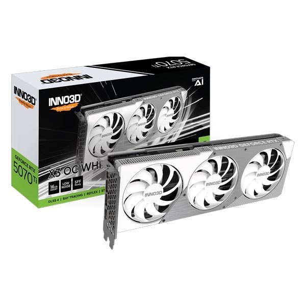 Inno3D RTX 5070 Ti X3 OC WHITE 16Gb GDDR7 Graphics Card