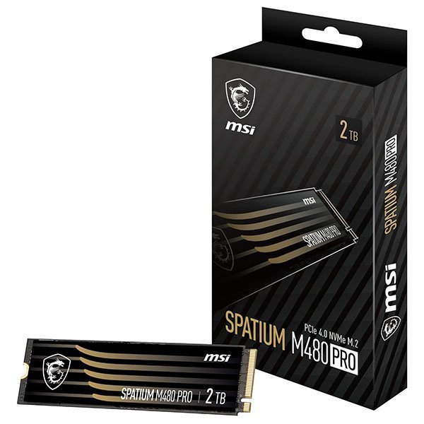 MSI Spatium M480 PRO 2TB PCIe 4.0 NVMe M.2 SSD