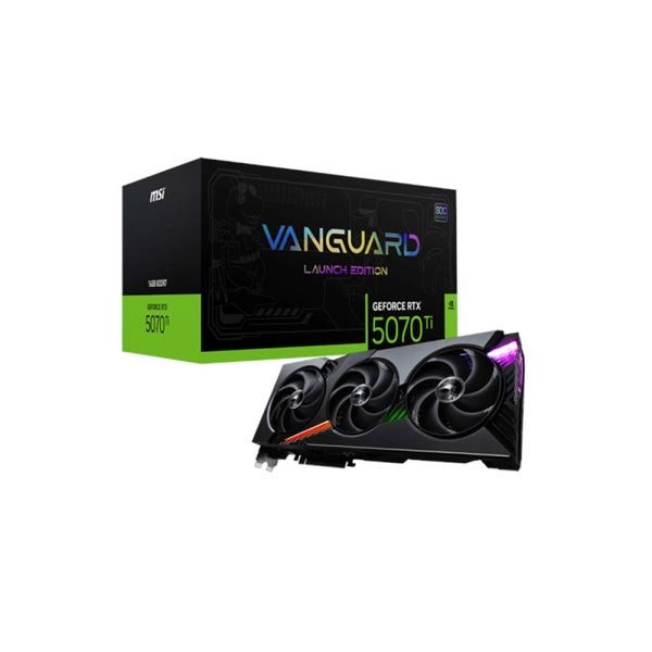 MSI GeForce RTX 5070 Ti Vanguard SOC Launch Edition 16GB GDDR7 Graphics Card