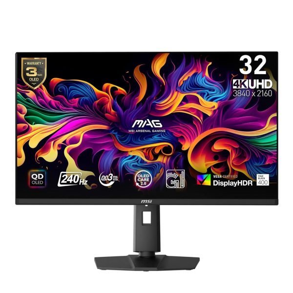 MSI MAG 321UPX QD-OLED, 32″ 4K UHD Quantum Dot OLED Gaming Monitor