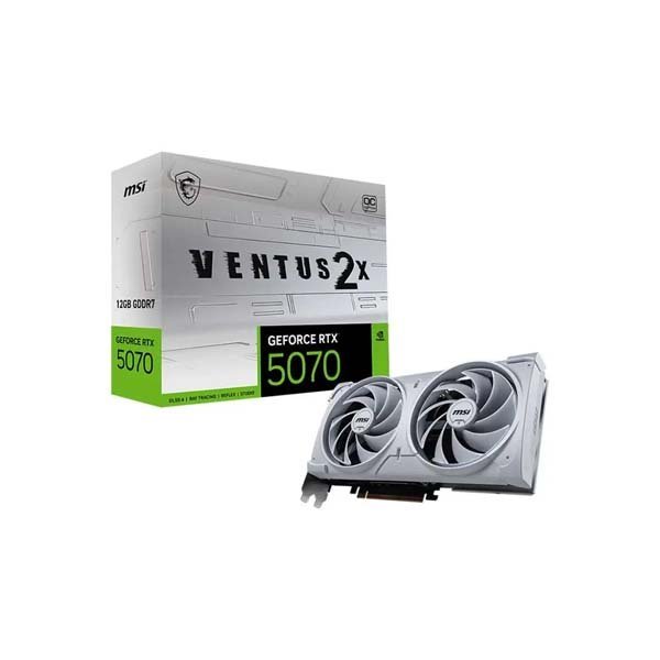 MSI RTX 5070 Ventus 2X OC White 12GB GDDR7 Graphics Card