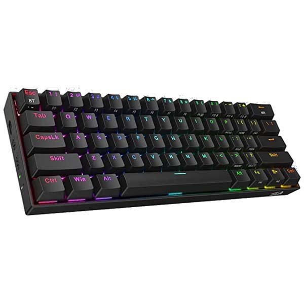 Redragon K530 Pro Draconic 60% Wireless RGB Mechanical Keyboard (Linear Red Switch, Black)