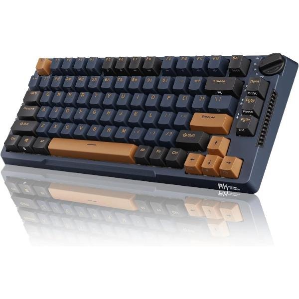 RK ROYAL KLUDGE H81 Hot Swappable Mechanical Keyboard Star Night Brown Switch