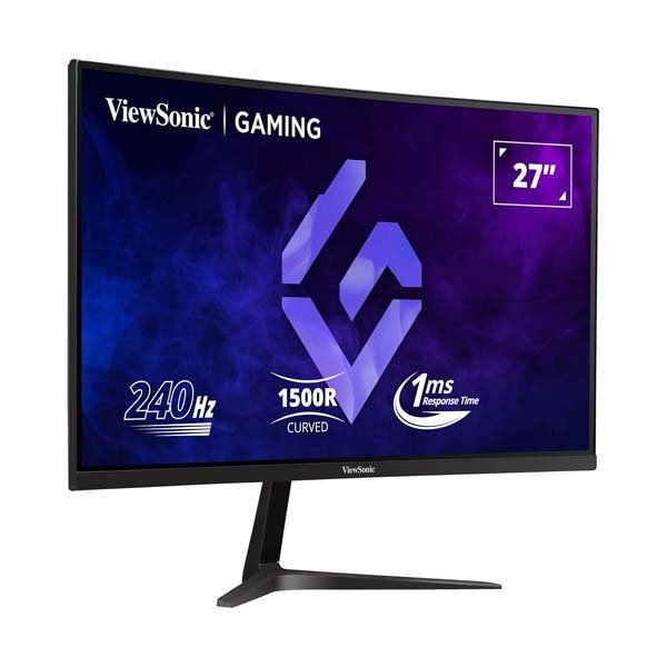 ViewSonic VX2719-PC-MHD 27-inch Full-HD VA Curved Monitor with 240Hz and Dual Speakers