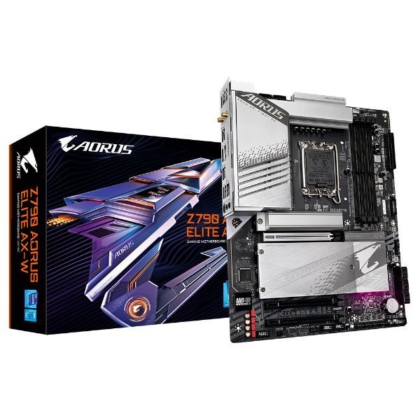 Gigabyte Z790 AORUS ELITE AX-W Intel LGA 1700 ATX Motherboard Supports Intel 12th, 13th & 14th Gen Processors