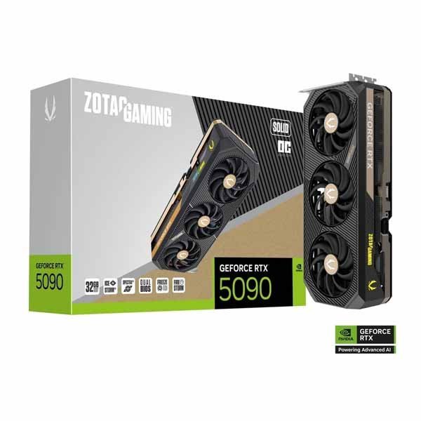 ZOTAC GAMING GeForce RTX 5090 SOLID OC 32GB GDDR7 Graphics Card
