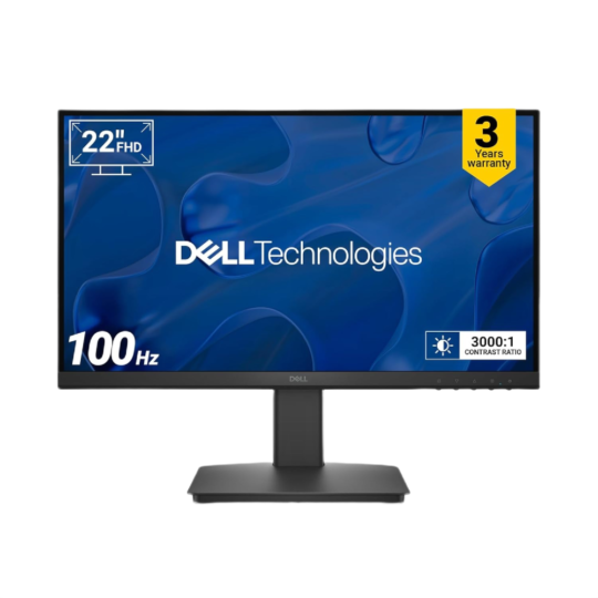 Dell SE2225HM 21.5″/54.6cm FHD, 100Hz Refresh, VA Panel, 5ms Response, Tilt Adjust, 3000:1 Contrast, 250 cd/m2, Ports: HDMI, DP 1.2, VGA, TÜV Rheinland 3-Star Eye Comfort, Ultra-Thin bezels Monitor