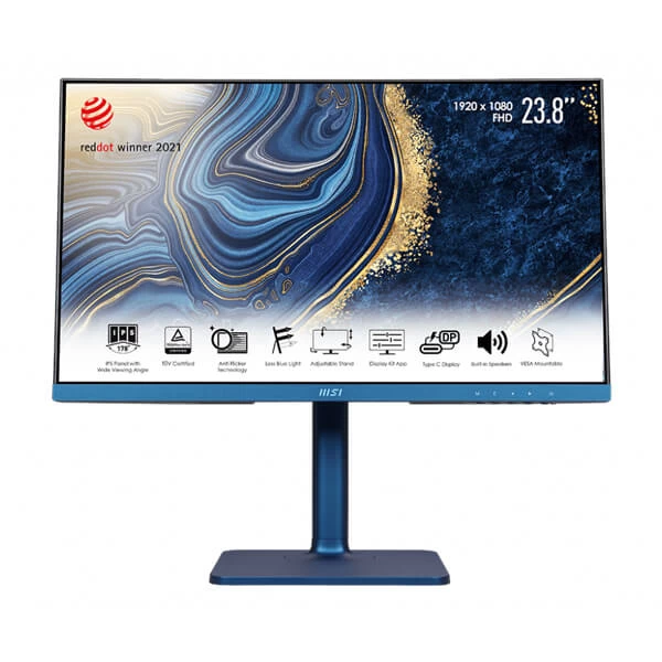 MSI Modern MD241P Ultramarine 24 Inch FHD IPS 75Hz Professional Monitor