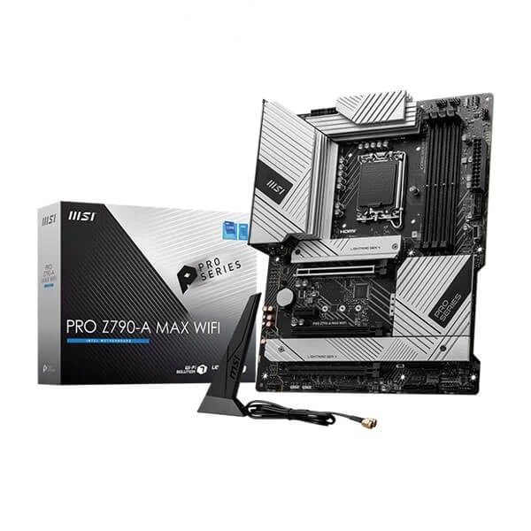 MSI Pro Z790-A Max WIFI Intel LGA 1700 ATX Motherboard Supports Intel 12th , 13th & 14th Gen Processors